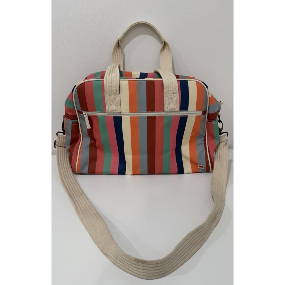 Marine Layer Multi Stripe Weekender Duffle Bag Overnight Travel Carry-On Gym